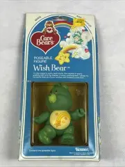 Vintage 1984 Care Bears Wish Bear 3.5in Poseable Figure Kenner New Sealed