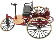 OATIPHO Retro Vintage Tricycle Model 1:12 Miniature Desktop Ornament for Bedroom Dec