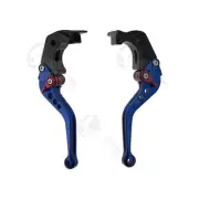 Blue CNC Shorty Brake Clutch Levers For Kawasaki Ninja ZX 14 R 06+ Control Hand