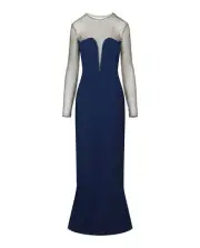 Stella McCartney Womens Myah Embellished Long Sleeve Gown