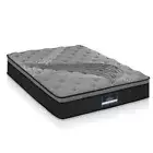 Giselle Bedding KING Size Mattress Bed Pocket Spring Foam Bamboo 34CM Dark Grey