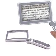 5x Magnifier Magnifying Glass With 10 LEDs Light Reading Gifts For Elderly For Book Christmas Birthday Gifts