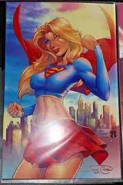 SUPERGIRL JEREMY CLARK SIGNED 11X17 ART PRINT MIKE DEBALFO ART