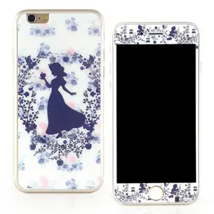 【Disney 】iPhone 6 plus /6s plus(5.5吋) 強化玻璃彩繪保護貼-公主