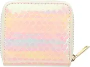 [FOMIYES] Zipper Wallet Multi Functional PU Card Pouch with Mermaid Pattern Compact Coin Storage Bag for Daily Essentials Stylish Tiny Purse for Home Office and Outdoors