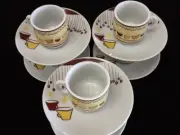 ☕️ Espresso coffee cup set. 12 pc cup and saucer set. Cafe Cafesito