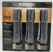 3 Pack Duracell LED Flashlight Torch Lumens Durabeam Ultra Series 500 Lumen New