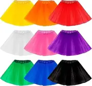 [Hoemwarm] 9 PCS 4 Layers Tutu Skirt for Toddler Girls Princess Tutu Dresses for Toddler Girls 2-8 Years Birthday Party