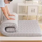 Japanese Floor Latex Mattress, Thicken Tatami Sleeping Futon Mattress Soft Foldable Roll Up Mattress Portable Memory Foam Camping Breathable for Sleeping Floor(D,100 * 190cm)