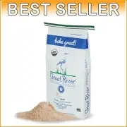 Great River Milling Organic Whole Wheat Flour - 25 Lb for Bread & Pastries