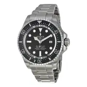 Original Pre-owned Rolex Deepsea Black Dial Stainless Steel Oyster Bracelet Automatic Men's Watch 116660BKSO