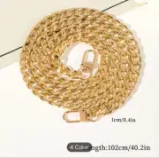 Lot of 15 PCS- Purse Chain Strap, Golden Purse Chain Handbag Accessories 40”