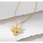 WANDERLUST+CO 澳洲品牌 FOUND WITHIN PUZZLE PIECE GOLD NECKLACE
