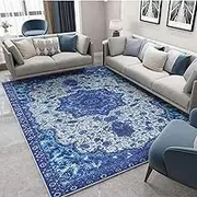 Calore Area Rugs Soft Carpet Modern Cashmere Rug for Bedroom Living Room Floor Mat Indoor Home Decorative Rugs,Large Rug,Fluffy Rug,Area Rug (Blue, 160 * 200cm)