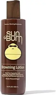 Sun Bum Browning Lotion | Vegan and Reef Friendly (Octinoxate & Oxybenzone Free) Sun Tanning Cream with Aloe Vera | 8.5 oz