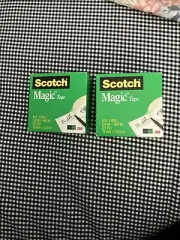 2 Rolls Scotch Magic Tape. 3/4” x 1500”. Invisible Matte Finish. Refills.