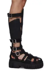 [Club Exx] Stage Diver Gladiator Sandals - Matte