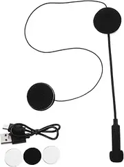 POPETPOP Motorcycle Wireless Headset with Built Microphone Hands Communication Quality Durable Design for Enhanced Riding Helmet