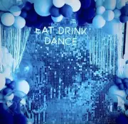 Ocean Shimmer Decor- 15 Pack Live Sequin Panels | Shimmer Wall, Sequin Backdrop,