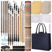 31 Pcs Chinese Calligraphy Set Brush Gift for Beginner Including Brushes,4354