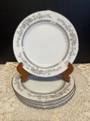 Society Fine China-Shelly-6 1/2” Bread Plates-Set Of 4
