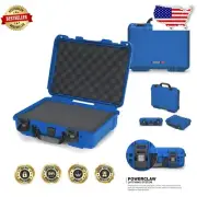 Protective Hard Case with Foam Insert - Waterproof, Shockproof & Blue - 14.3"