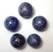 25mm Asteroid Glass Mega Marbles Shooters PK 5 Vacor Iridescent Current Edition