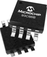 Microchip EEPROM MEMORY CHIPS 25Pcs 4kbit 8-Pin SOIC Serial 93C66BT-E/SN