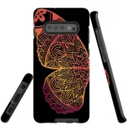 For Samsung Galaxy S10+ Plus Case Tough Protective Cover Rose Gold Wing