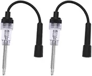 2Pcs Automotive Spark Plug Firing Tester Small Engine Ignition Coil Test Car Inline Spark Tester Accessories for Lawn Mower Motorbike Small Engine Vehicles
