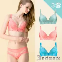 在飛比找momo購物網優惠-【Intimate 內著】3套組 專利集中無鋼圈內衣(32B