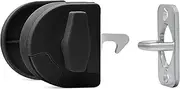 Sliding Door Latch- Pool Safety Latch Two Way Opening Sliding Door Latch (Black)