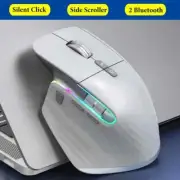 Wireless Mouse Bluetooth 2.4G Tri-mode Mouse Mute Mice Ergonomic Gaming Mouse