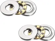 uxcell F5-12M Thrust Ball Bearings 5mm x 12mm x 4mm Chrome Steel Single Direction 2pcs