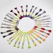 Embroidery Threads Embroidery Threads 35 Colors Set Mercerized Egyptian Cotton Embroidery Floss 8 Meters Per Skein Cross Stitch Thread DIY Crochet.