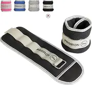 PROIRON Ankle Weights, Wrist Weights 1 Pair 0.5 1 1.5 2KG Reflective Leg Arm Weights for Women Men Kids With Adjustable Straps Weighted Ankle Weights Set for Gym,Fitness, Workout,Walking, Jogging - 4 Colors