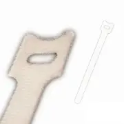 10 Inch Hook and Loop Reusable Strap Cable Cord Wire Ties 75 Pack White