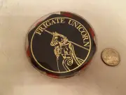 Sealed Vintage 5 FRIGATE UNICORN Hexagonal Leather Ccoasters / DripMats