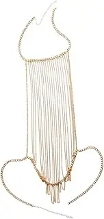 [VALICLUD] Fashionable Body Chain Jewelry Tassel Body Chain for Women Necklace for Special Occasions