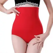 Morakot Thong Shapewear High Waisted Tummy Control Panty for Women Body Shaper Butt Lifter Underwear Red M and L