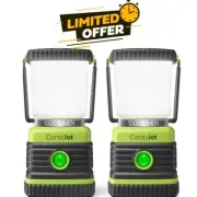LED Camping Lantern, Consciot Battery Powered Camping Lights, 1000LM, 4 Light...