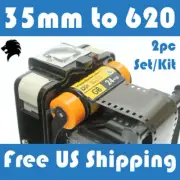 35mm to 620 Six-20 Medium Format Folding Box Camera Film Adapter Set-Kit (2pcs)
