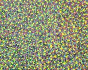 Abstract Colorful Art Acrylic Painting ORIGINAL 28x22 Glows-in-Dark Flowers