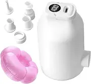 Pump for Inflatables,Portable Electric Float Pump with 5-Nozzle LED Light - Inflation Devices & Accessories for Sleeping Bags Swimming Travel Camping