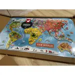 法國 JANOD  磁性世界地圖拼圖 MAGNETIC WORLD PUZZLE