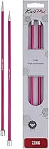 KnitPro Zing Single Pointed Needles 10" (25cm) | 5.00mm