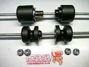 HONDA VTR 1000 FIRESTORM CRASH MUSHROOMS FRONT & REAR AXLE SLIDERS BOBBINS S10T