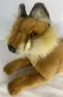 Hansa Lying Red Fox Life Like Realistic Plush Stuffed Animal 2015 NWOT 13” +Tail