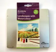 Derwent Academy 19 Piece Landscape Watercolour Set NEW Quality pencils in tin