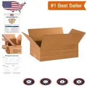 Versatile Shipping Box Bundle: 18"L x 12"W x 6"H, 25-Pack for All Packing Needs